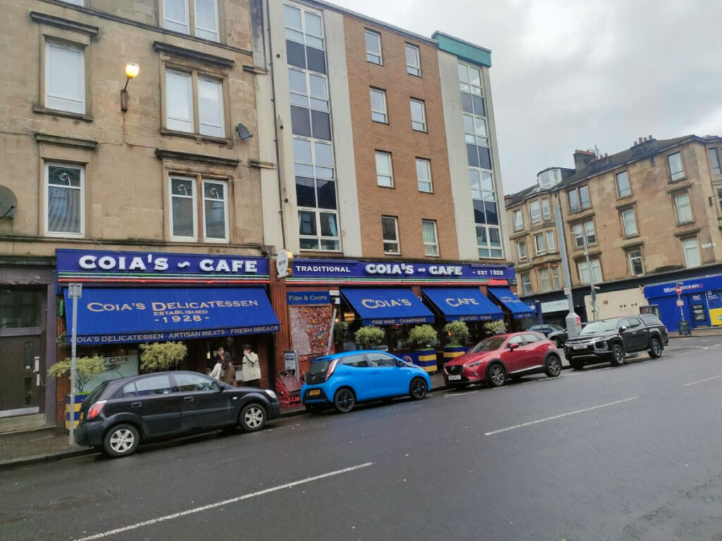 Outside view of The Coia’s Cafe