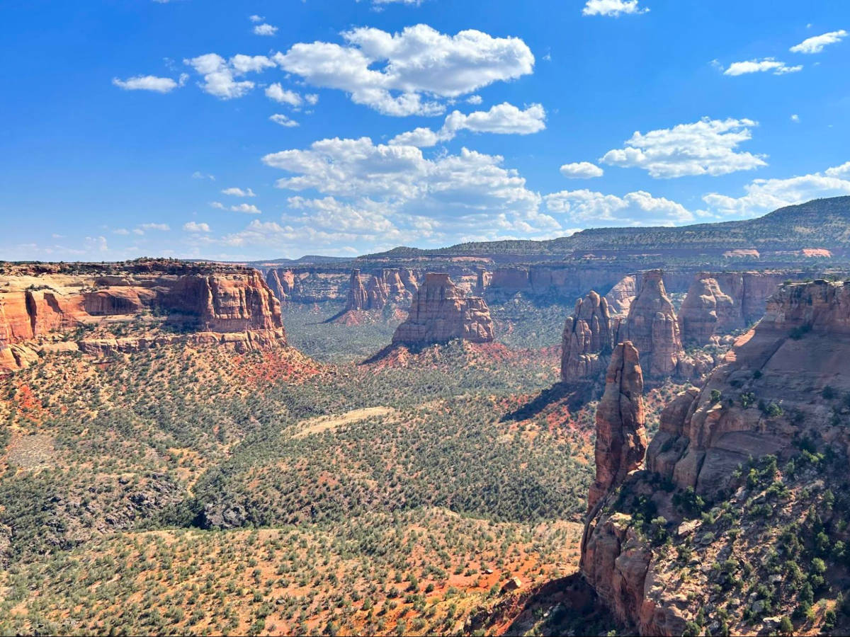View of the scenery in Colorado National Monument