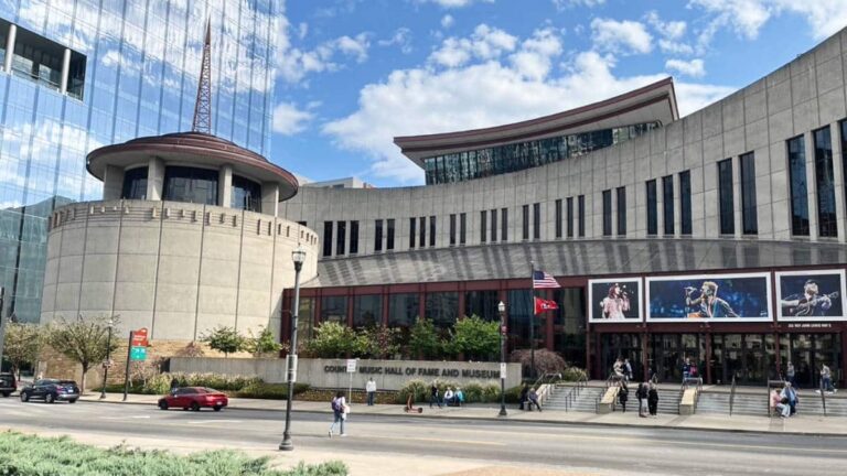 The Country Music Hall of Fame and Museum building from the outside