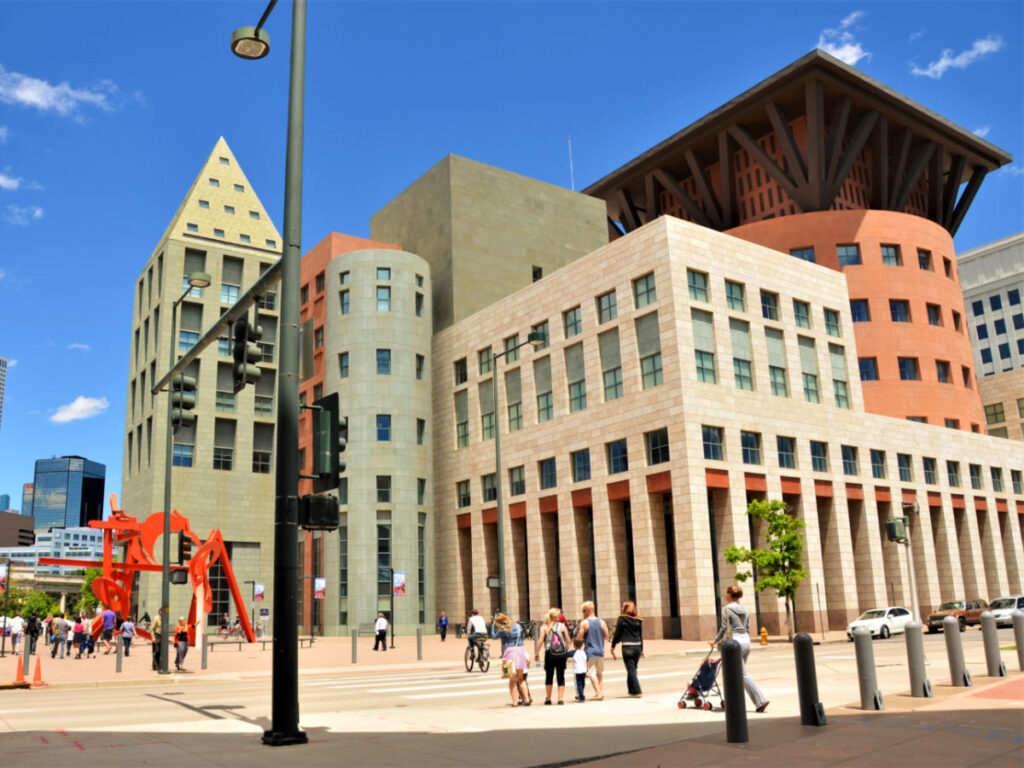 Outside view of the Denver Public Library