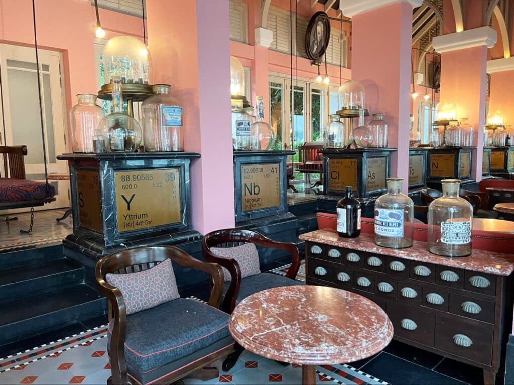 View from the inside of The Department of Chemistry Bar
