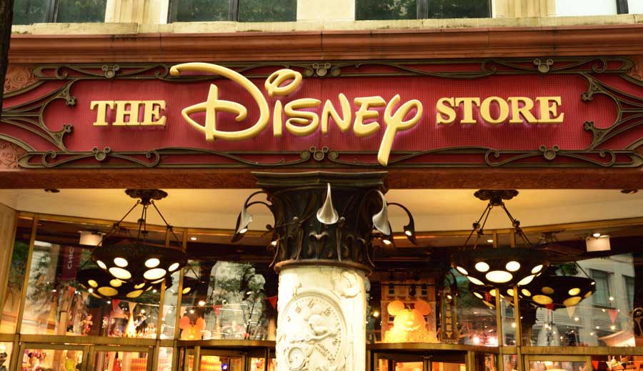 View of The Disney Store from the outside