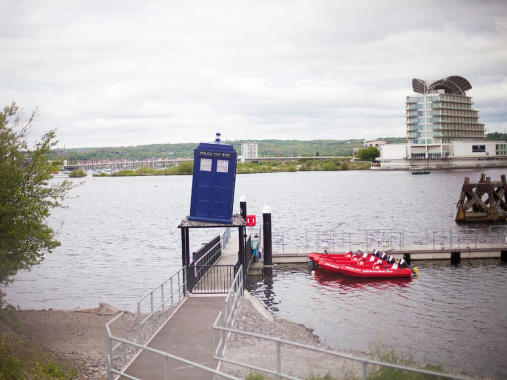 View of the waterfront Doctor Who Experience exhibition hall
