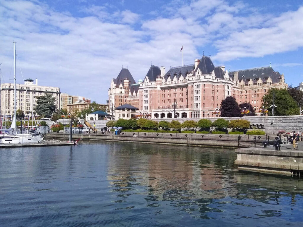 The The Empress Hotel building from the outside