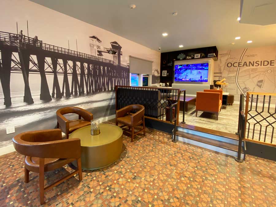 View from the inside of The Fin Hotel