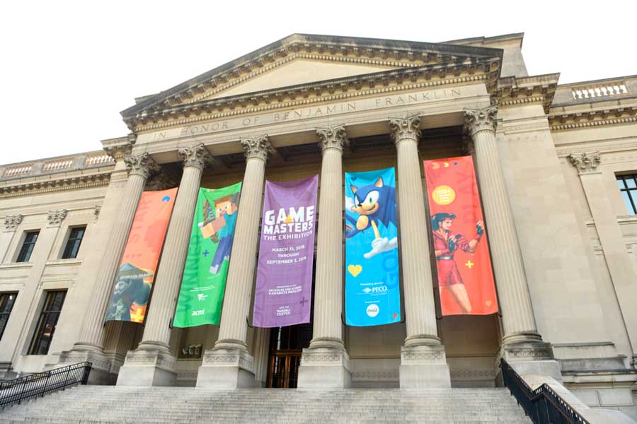 View of The Franklin Institute building from the outside