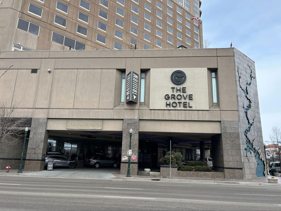 The Grove Hotel from the outside