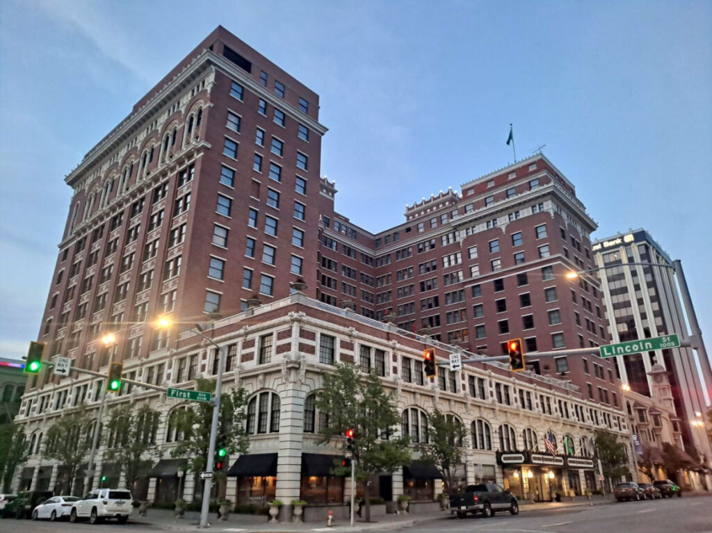 Outside view of The Historic Davenport in Spokane