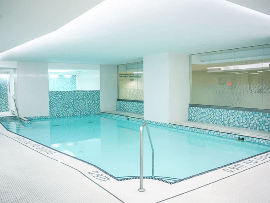 View of the indoor pool in The Holman Grand Hotel