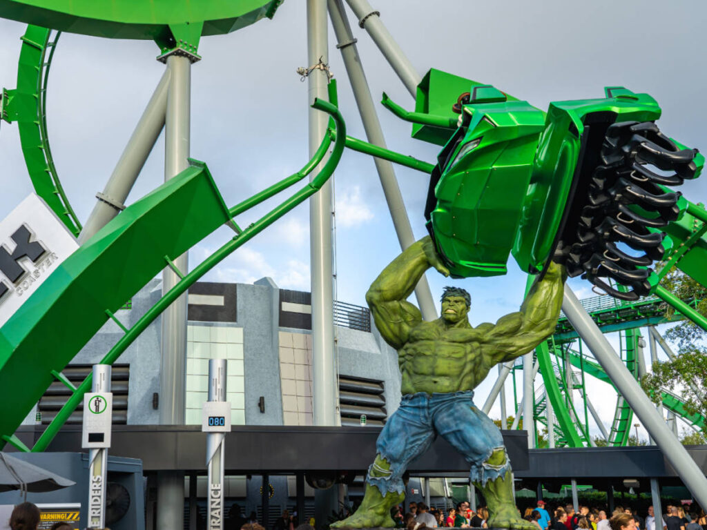 View at The Incredible Hulk Coaster