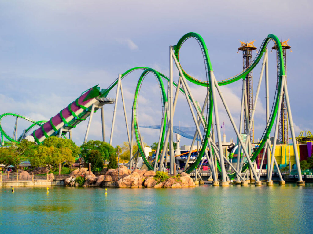 The Incredible Hulk Coaster in Universal Studios