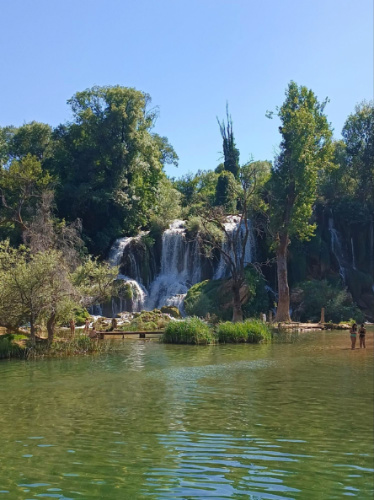View of the Kravica waterfalls