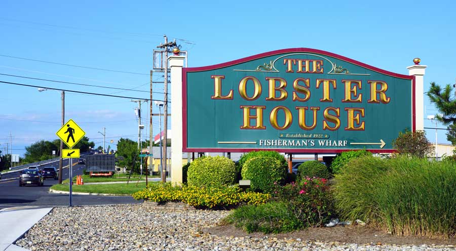 The Lobster House signage