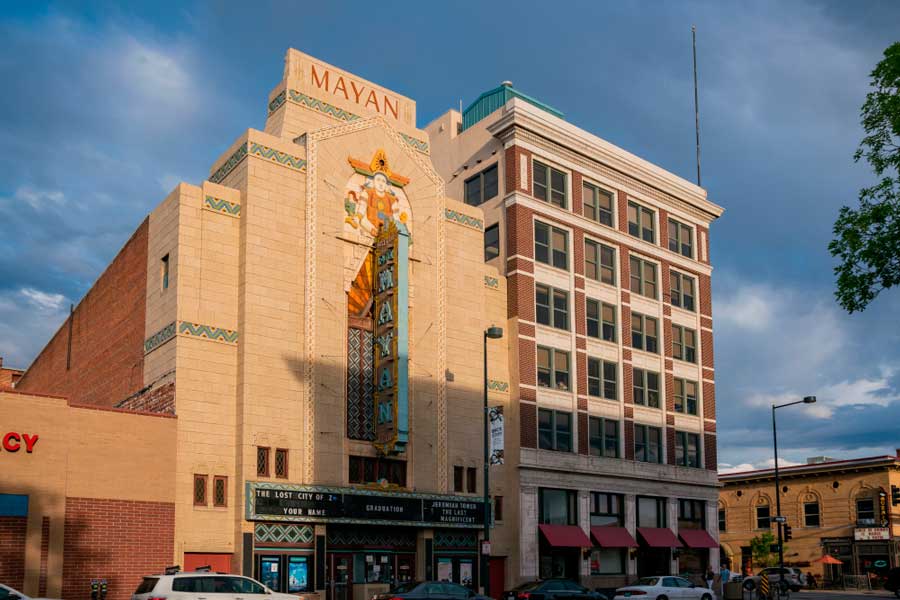 The Mayan Theatre building from the outside