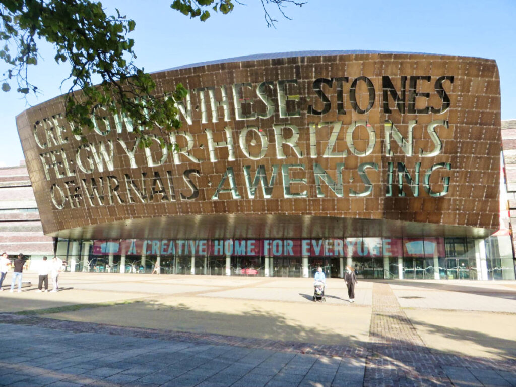 Exterior view of the unique structure of The Millenium Centre