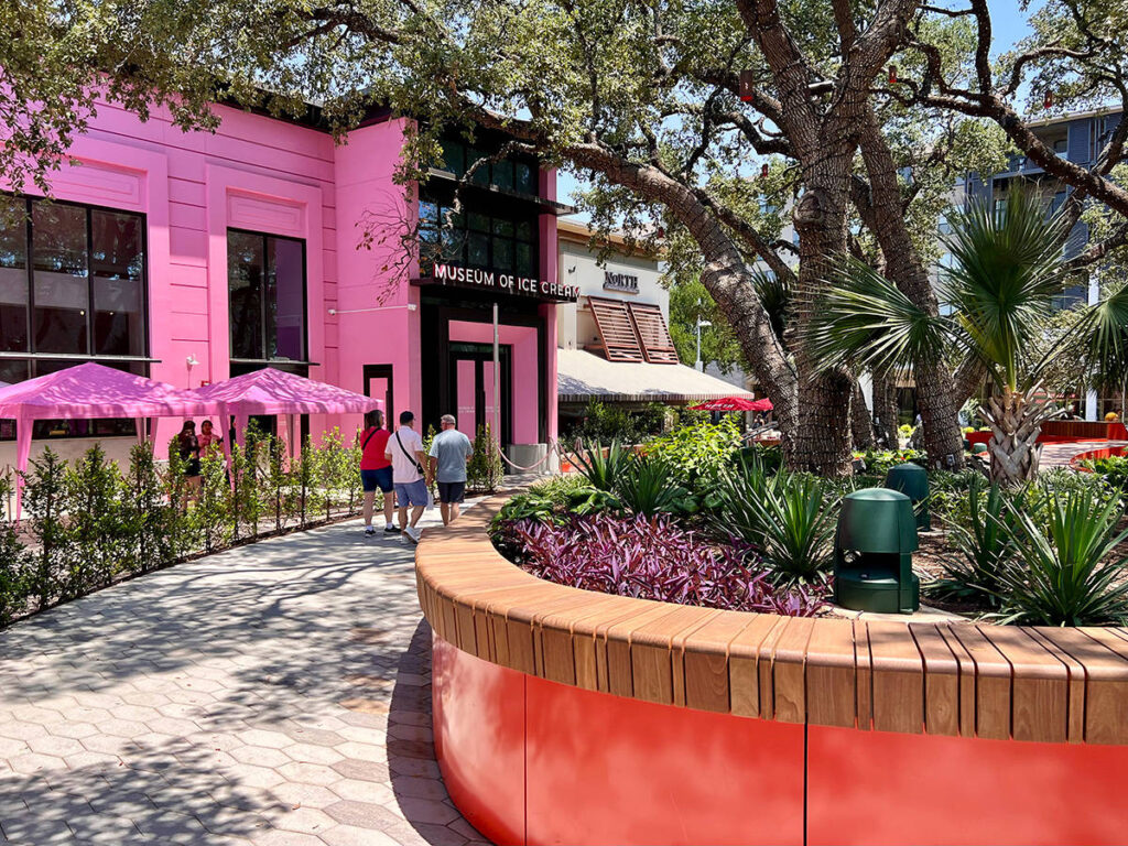 View of the entrance to The Museum of Ice Cream
