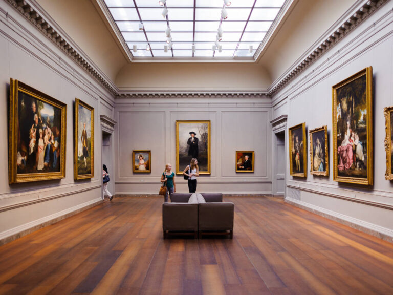 View inside the National Gallery of Art