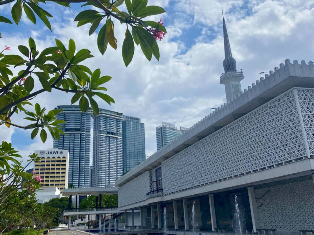 Outside view of The National Mosque of Malaysia