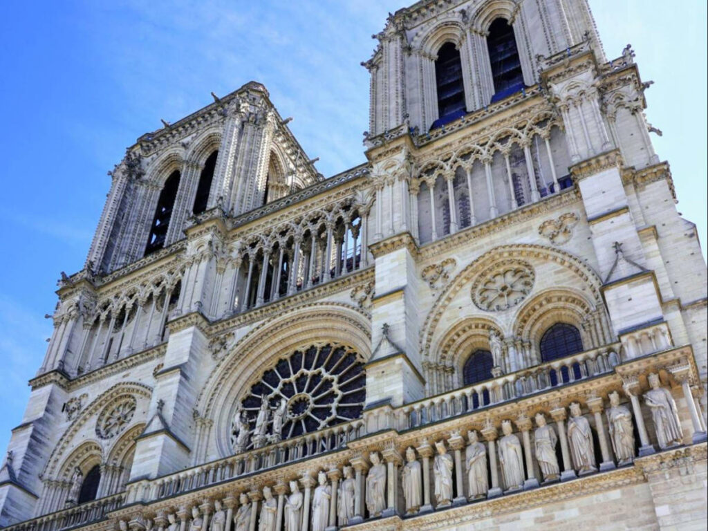 Closer look of The Notre Dame
