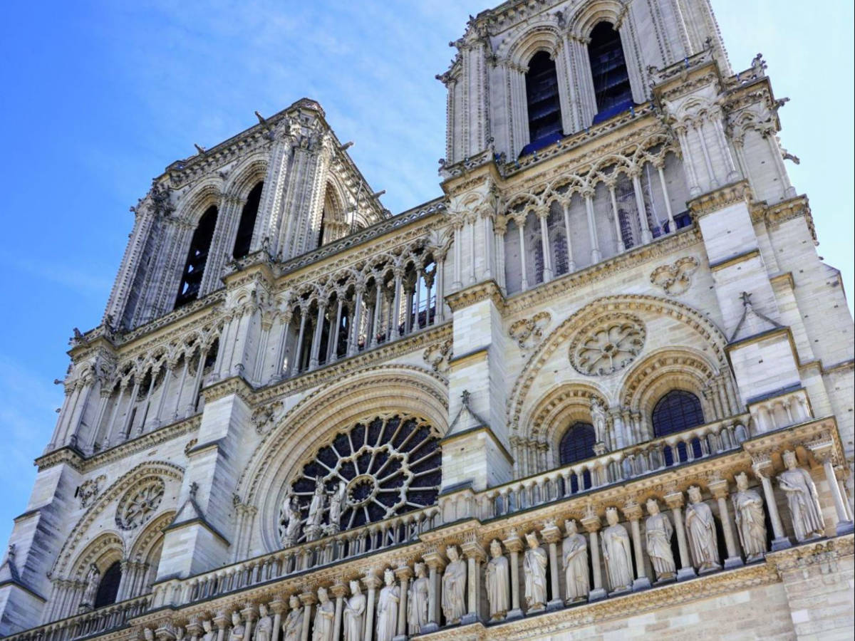 Closer look of The Notre Dame