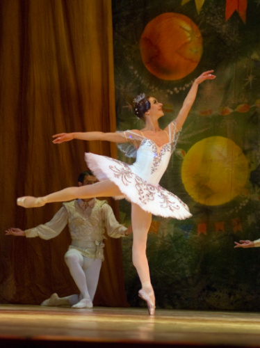 The famous dancer Anna Dorosh dancing for the The Nutcracker performance