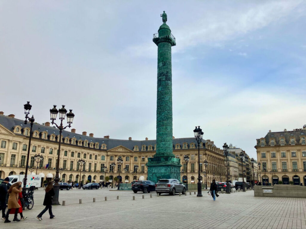 View of The Place Vendôme in Paris