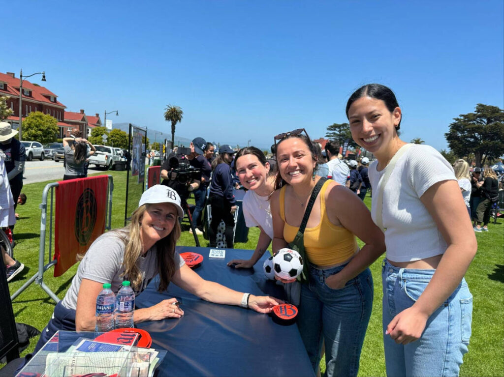 The author with her friends at The Presidio