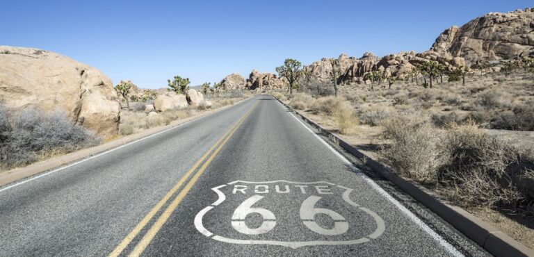 View from the Route 66 road