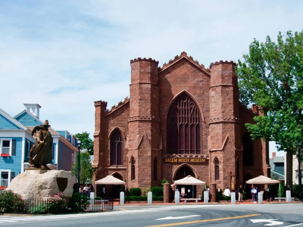 Exterior view of The Salem Witch Museum in Salem
