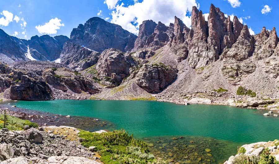 View of The Sharkstooth from the Sky Pond