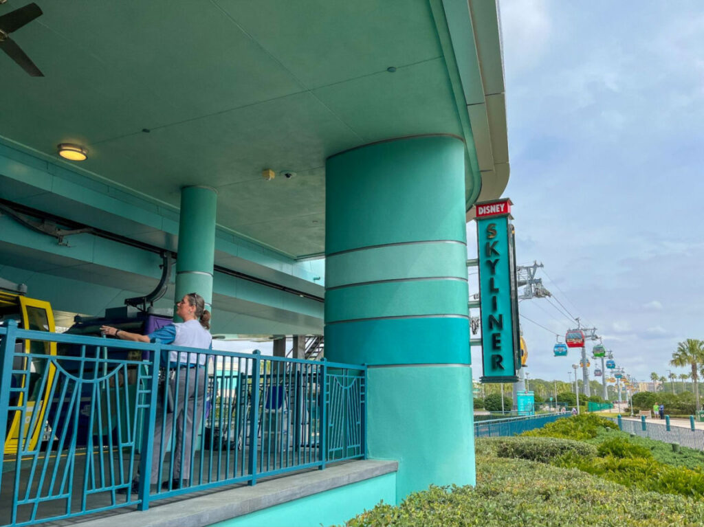 Gondolas at Skyliner station