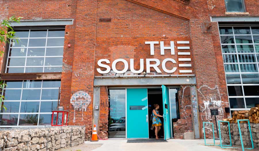 View of the entrance to The Source