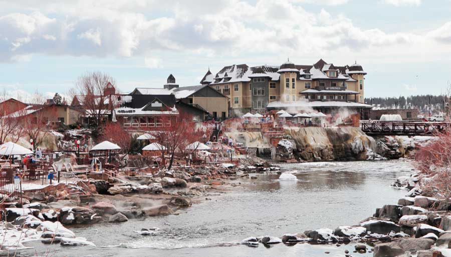 View of the Springs Resort and Spa along the San Juan River