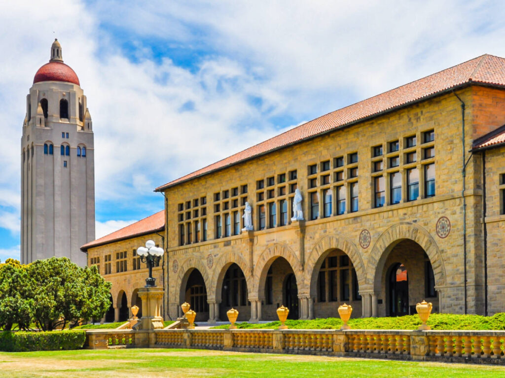 Panoramic view of the campus of The Stanford University