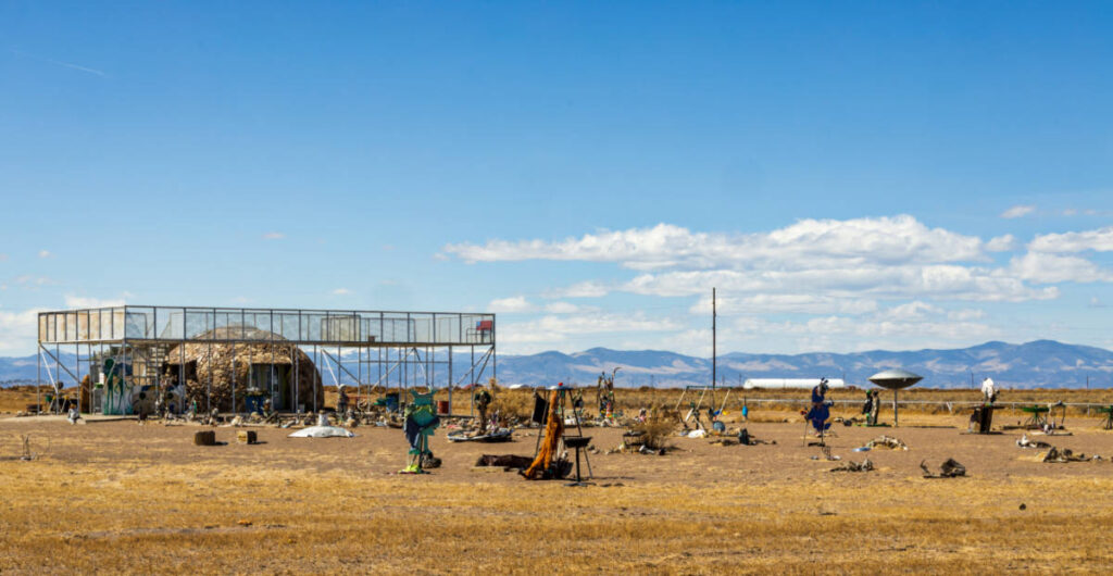 Panoramic view of the UFO watchtower and information center