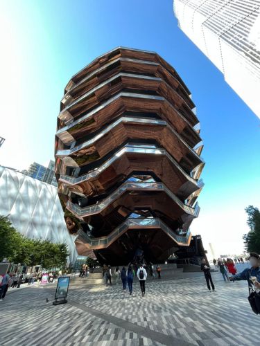 People visiting The Vessel at Hudson Yards