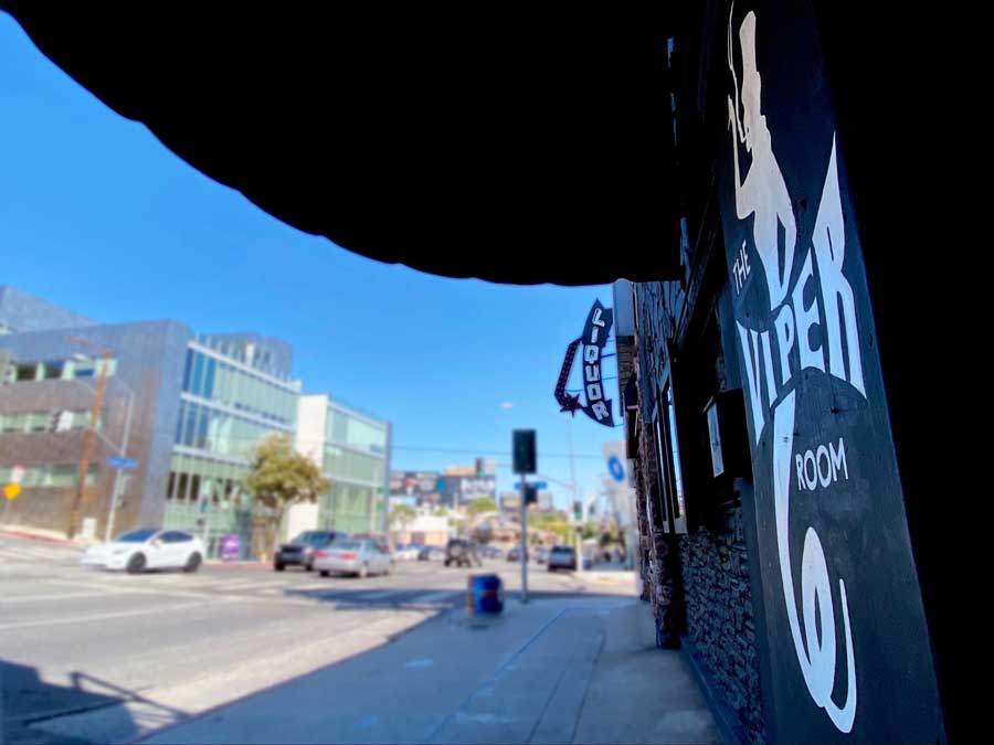 View of the street from The Viper Room