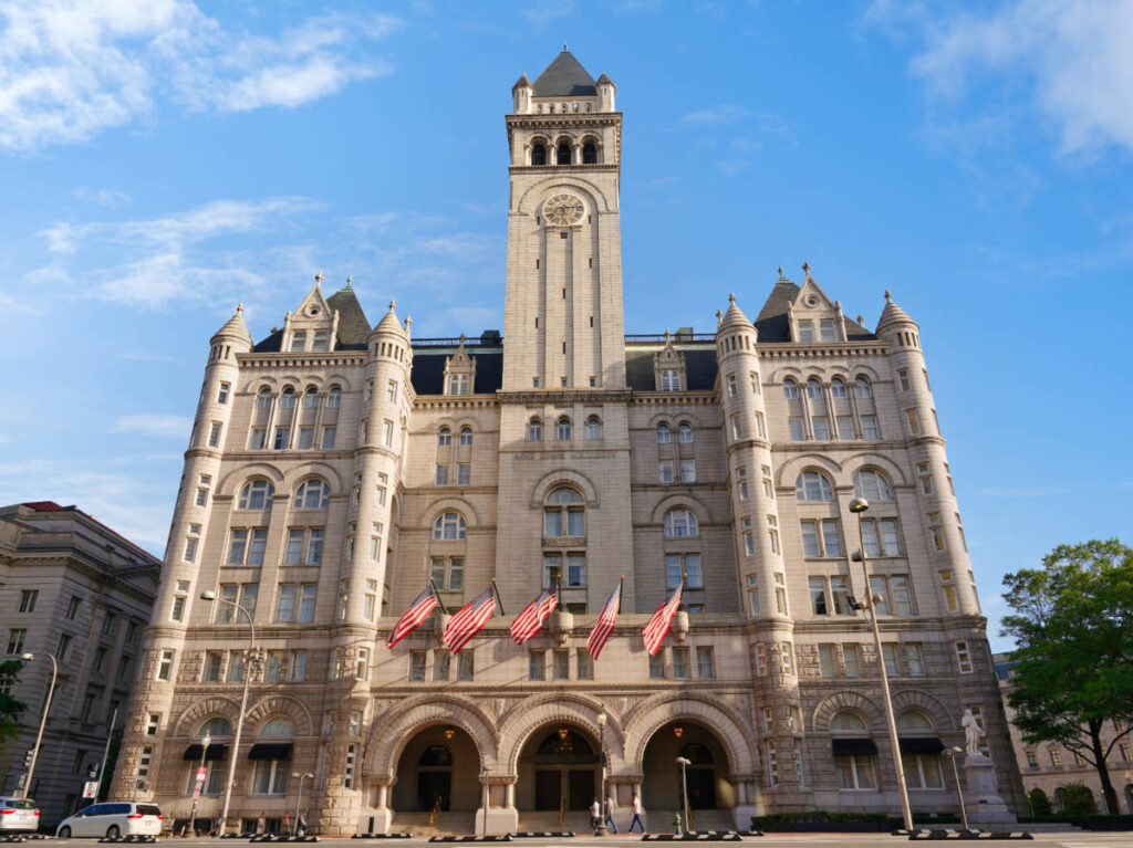 The Waldorf Astoria Washington building from the outside