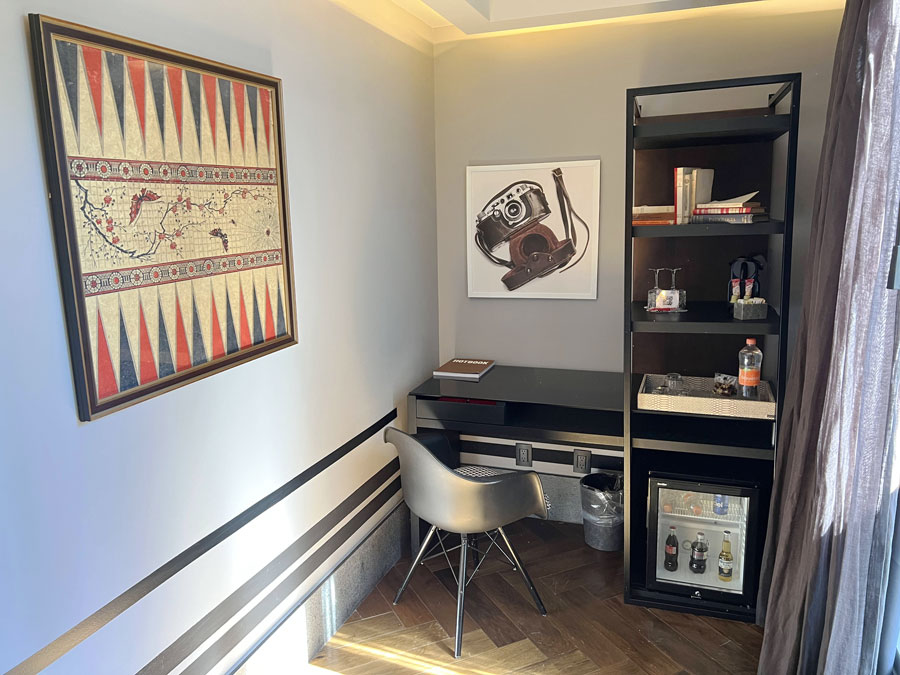 View of a workspace inside The Wild Oscar room