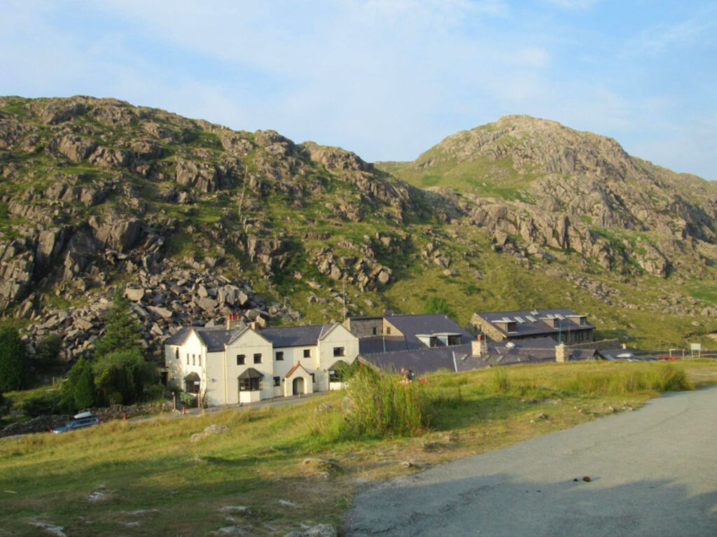 View of the YHA Snowdon Pen-y-Pass