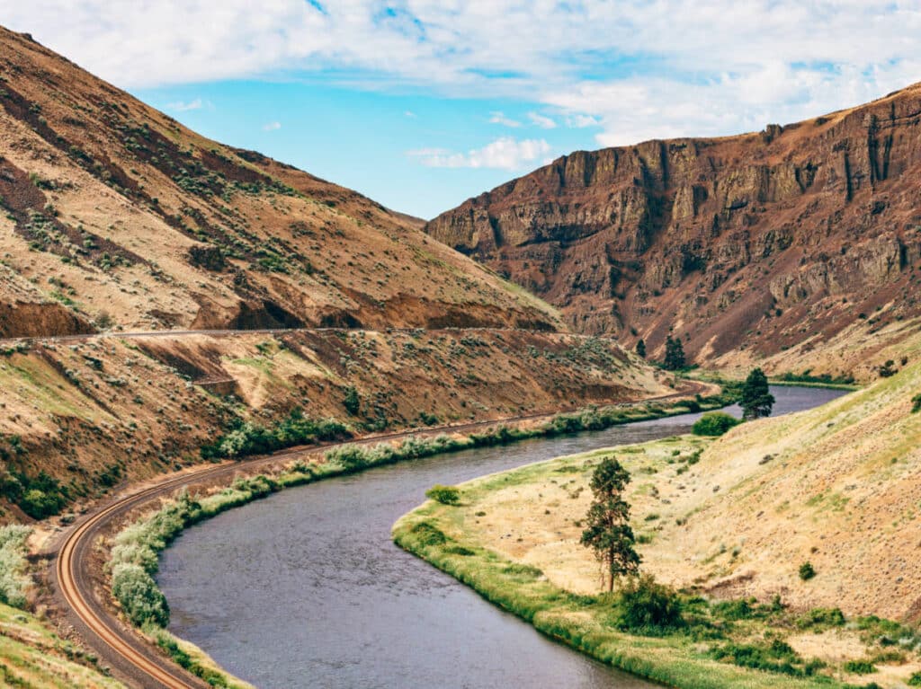 View of the Yakima canyon and river