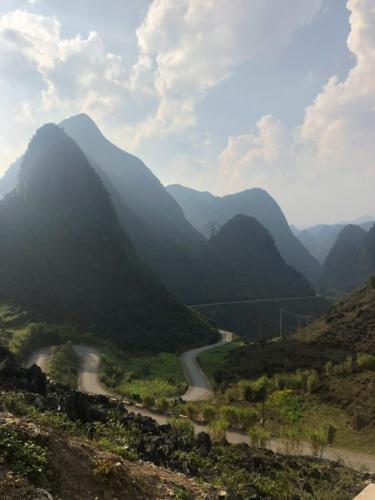 View of The mountains in Ha Giang
