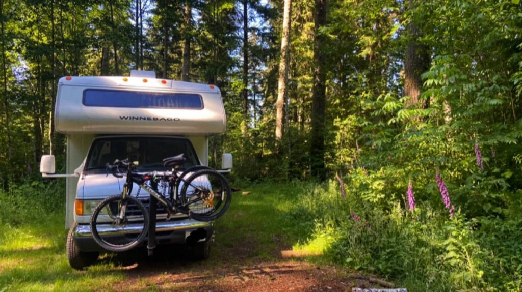 An RV at the Thousand Trails Seaside in Oregon