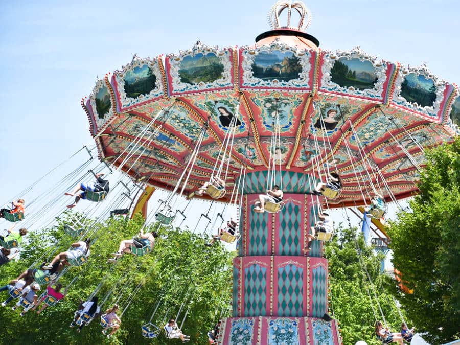 People enjoying the thrilling ride at Dorney Park