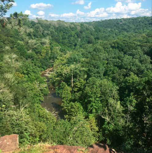 Overlooking view from the Tohickon Valley Park