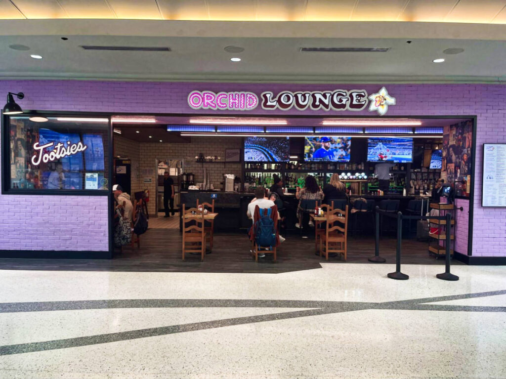 View of the Tootsie’s near the Orchid lounge at Concourse C
