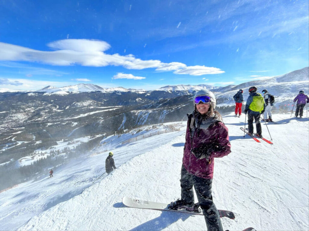 The author, Abigail Bliss at the top of Horseshoe Bowl