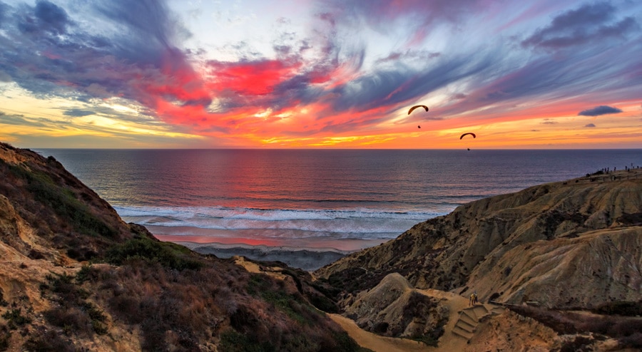 Scenic view of the Glideport at Torrey Pines