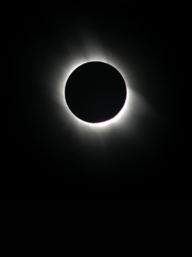 View of the total solar eclipse