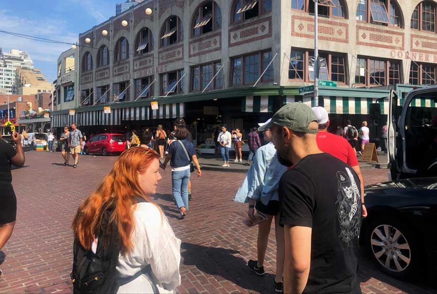 View from the Pike Place Market during the author's visit